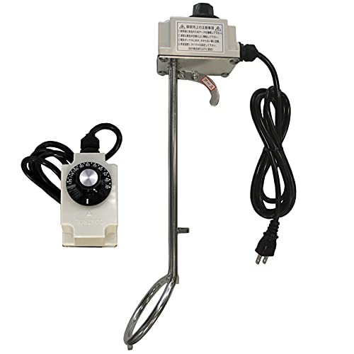 Nagecom 大栄電熱 パイプヒーター 温度調節 DB-1000S（430mm×65mm）サーモスタット 投げ込みヒーター 湯沸かし 温水 保温 追い焚き サーモ バケツヒーター