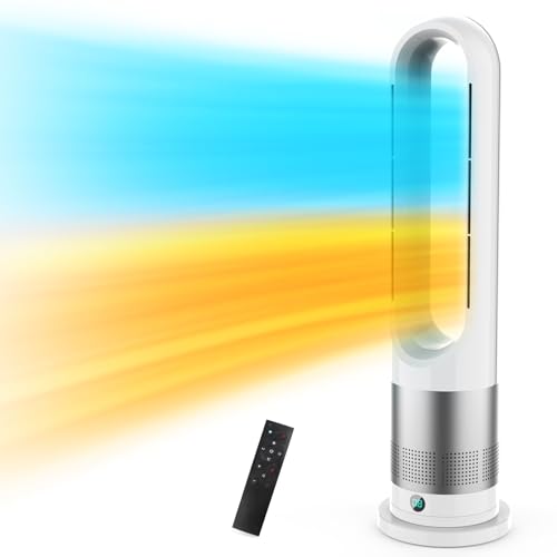 セラミックヒーター 羽なし＆冷暖房両方に対応 電気ファンヒーター 暖房器具 省エネ 電気ストーブ 送風40W/温風1200W 暖房 2秒速暖 3段暖風/8段冷風 9Hタイマー機能 100°自動首振り 過熱保護 転倒オフ 10Mリモコン リ