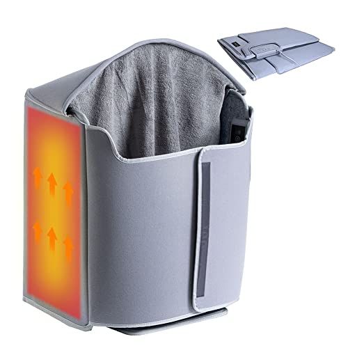 四面発熱&転倒OFF機能 MACOLAUDER デスクヒーター 5階段温度 6種類定時 遠赤外線 パネル ヒーター 足元 六面折り畳み式 30秒快熱 乾燥なし 踏み型 踏み心地良い 暖房器具 過熱保護 省エネ グレー