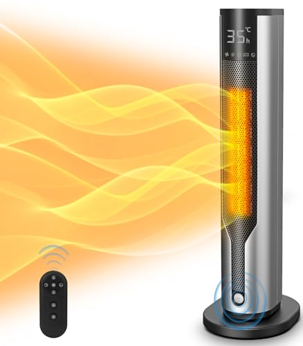 ヒーター セラミックヒーター 人感センサー付き 首振り セラミックファンヒーター ECO知能恒温 節電対策 750W/1200W 足元 ファンヒーター 暖房器具 省エネ 10畳 転倒オフ 過熱保護 脱衣所 デスク 脱衣場 車中泊 キャンプ