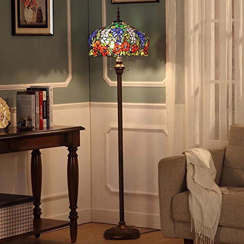 BIEYE照明　フロアライト　フロアスタンドライト　ステンドグラス Amazon | フロアライト フロアランプ ステンドグラス ランプ スタンド