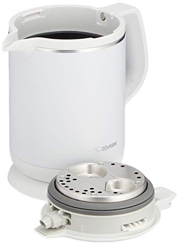 象印 電気ケトル 0.8L 沸騰後1時間90℃保温 コーヒードリップ用機能付き ホワイト CK-AX08-WA