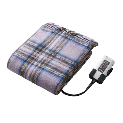 Sugiyama 新色 洗える 電気ひざ掛け 日本製 レギュラーサイズ 82×140?p コントローラーホルダー付き 12時間自動オフタイマー SSW22H22(RG) ローズグレイ