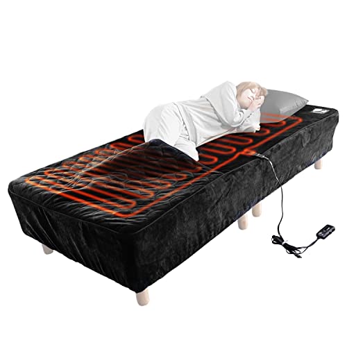 Bauhutte(バウヒュッテ) ボックス 電気毛布 BEB-100S-BK シングル  ぽかぽか革命 「足こたつ」付き電気毛布