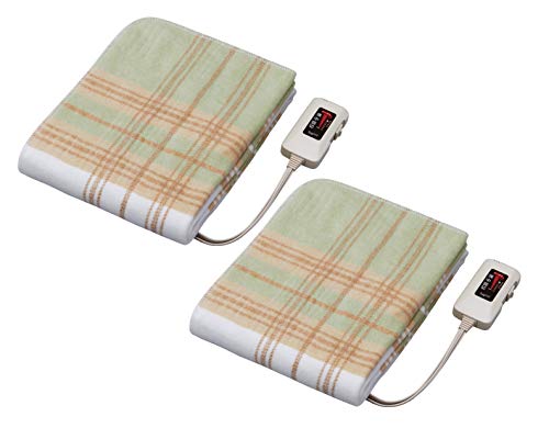 Sugibo(スギボー) お好みのカラーをセットで選べるネット通販モデル洗える 電気しき毛布 SB20S02(G) グリーン2P