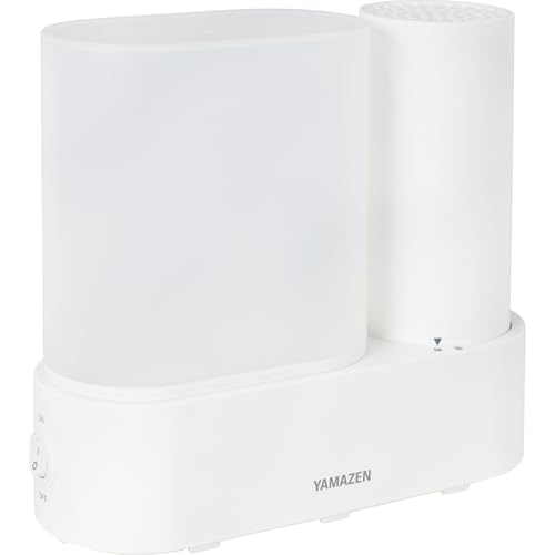 [山善] 加湿器 加熱式 スチーム式 アロマ 卓上 小型 (木造~2畳 / プレハブ~3畳) 寝室 オフィス 10時間連続加湿 加湿量150ml ホワイト KS1-J15(W)の通販は