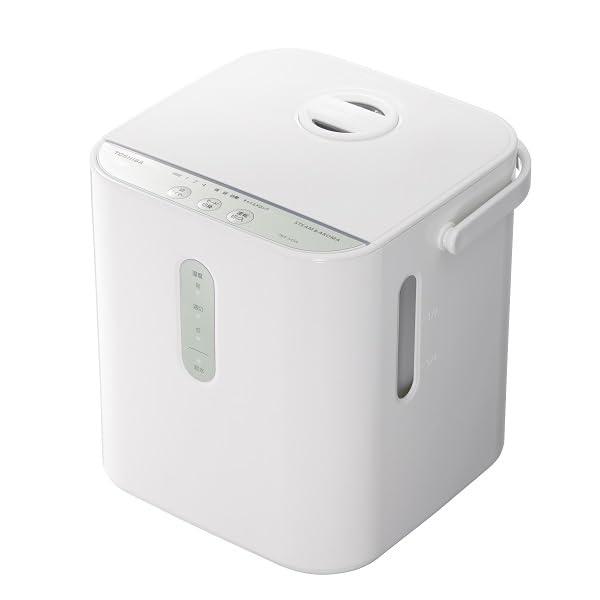 東芝 スチームファン式 加湿器 13畳用 タンク容量 4L 自動湿度コントロール付 連続加湿時間 約8時間50分 切タイマー チャイルドロック アロマポット対応 TKA-S45A グランホワイト