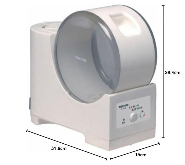 TEKNOS スチーム加湿器 3.7L グレー EL-GY07