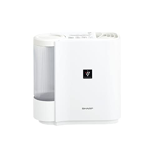 シャープ 加湿器 気化式 HV-R30-W ホワイト 容量2.4L/加湿量290mL 8畳 パーソナルタイプ DCモーター 省エネ プラズマクラスター 7000