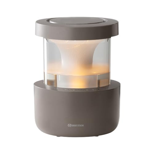 リズム(RHYTHM) 加湿器 超音波式 2024 お手入れ簡単 タンク乾燥機能 付きグッドデザイン賞 10畳対応 タンク容量 2.2L タンク取外し可能 [MIST 350] ウォームグレー 9YYA29RH84