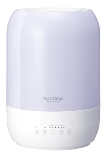 スリーアップ ハイブリッド 加湿器 5.5L 最大加湿量350ml/h 10畳 ピュアドロップ ホワイト HB-T1924WHの通販は