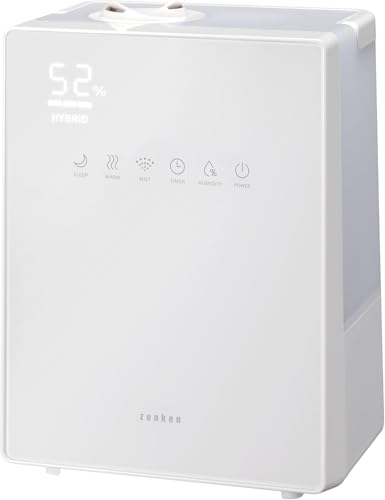 ハイブリッド加湿器ナチュラルミスト 抗菌 超音波式 + ヒーター搭載 湿度センサー タイマー 銀イオン