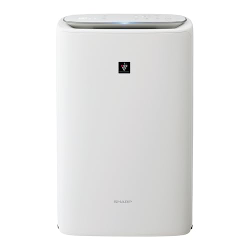 シャープ 加湿 空気清浄機 KI-SS50-W プラズマクラスター 25000 薄型スリム おすすめ畳数 13畳 加湿量 600mL/h
