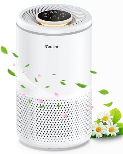 空気清浄機 2024進級版50畳対応・360°循環強力浄化・静音設計花粉対策 節電対策 VEWIOR空気清浄器 小型 温度湿度指示 睡眠モード タイマー機能 4段階風量調節 HEPAフィルター PM2.5/PM0.3/花粉/アレルギー対応の通販は 14,500円