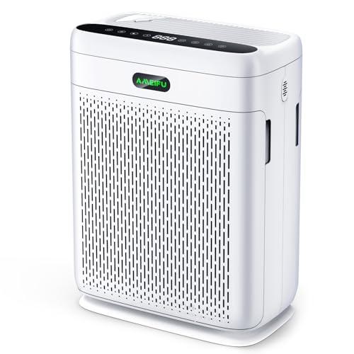 空気清浄機初登場・ダブルフィルター・浄化強力AMEIFU空気清浄機 30-70畳対応 花粉対策 3段風量設定 消臭 除菌 PM2.5自動検知 空気質ライト アロマ対応 タイマー機能 AUTOモード チャイルドロック ホコリ 黄砂 花粉 ペの通販は 16,800円