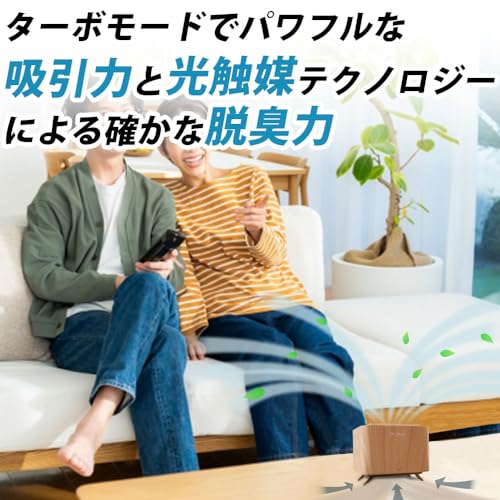 7NM 空気清浄脱臭機 日本ブランド タバコ 小型 光触媒 除菌 卓上 送風