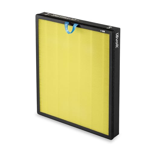 純正品Levoit(レボイト) 空気清浄機 Vital100S 交換用フィルター 静電HEPAフィルター 強化した活性炭脱臭フィルター 個包装1個 ホワイト