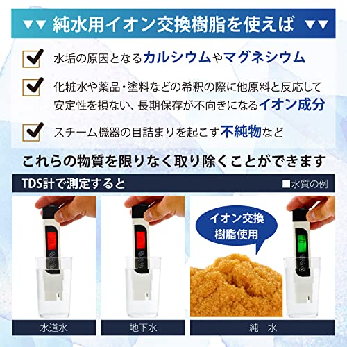 サンエイ化学 純水用 イオン交換樹脂 5L×2袋 MB-5 純水洗車 車