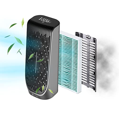 LOGRO 空気清浄機 パソコンに接続可 オフィスで使える 自動風量調整 ２つのファンで強力洗浄 花粉 タバコ 風量３段階 自動モード有 タッチパネル 簡単操作 車内 キッチン ベッドルーム ペットの通販は