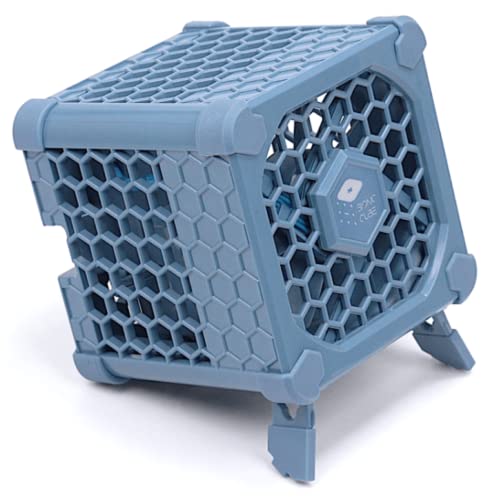 Bionic Cube 手のひらサイズ空気清浄機 ２億個プラズマイオン フィルターレス 卓上 コンパクト 携帯型 ６段階ファン 静音 USB給電 (Blue)