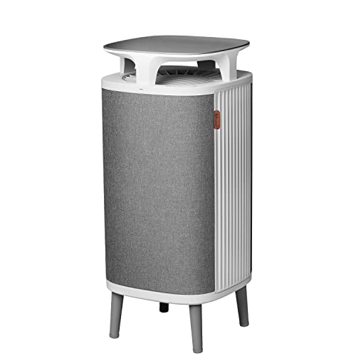 ブルーエア 空気清浄機 18畳 リビング 寝室 ダストマグネット 5240i 花粉 脱臭 ペット 抜け毛 ステルス家電 上下吸引 ハウスダスト ウイルス パワフル清浄 換気 簡単お手入れ アプリ操作 グレー