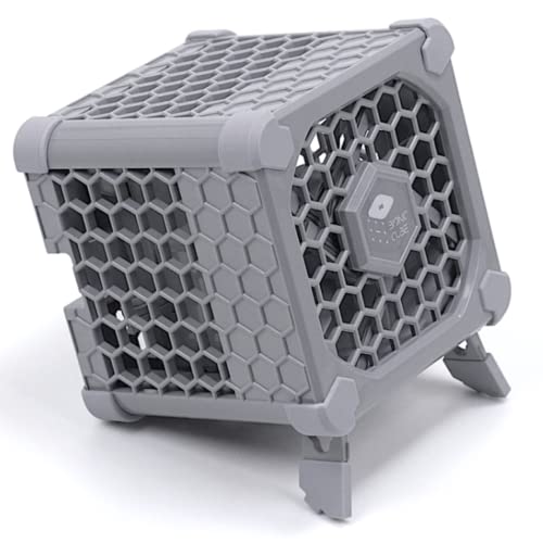 Bionic Cube 手のひらサイズ空気清浄機 ２億個プラズマイオン フィルターレス 卓上 コンパクト 携帯型 ６段階ファン 静音 USB給電 (Gray)