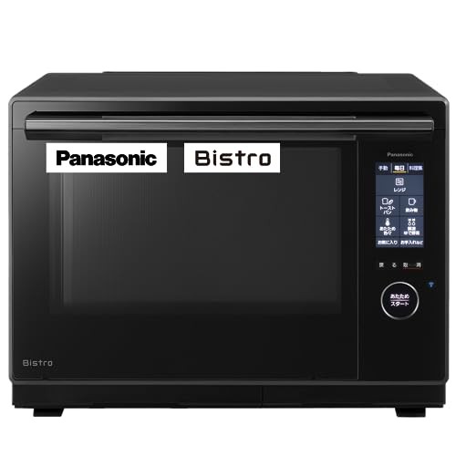 パナソニック オーブンレンジ スチーム ビストロ 最高峰モデル 30L 2段 64眼スピードセンサー 時短料理 スマホ連携 ブラック NE-UBS10A-Kの通販は