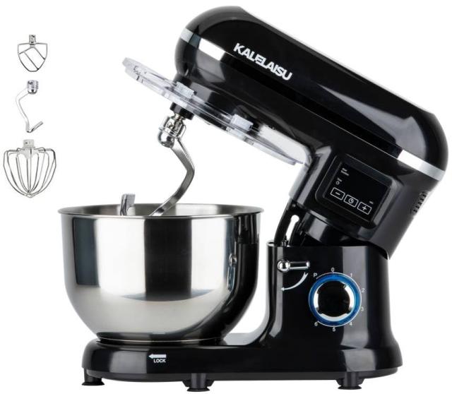 スタンドミキサー 5.5L大容量 99分タイマー機能 三種類アタッチメント 七段階スピード調節 低騒音 一台三役 「練る」「混ぜる」「泡立てる」 家庭用 業務用 1200Wハイパワーモーター 卓上型ミキサー 業務用ミキサー キッチンエイド