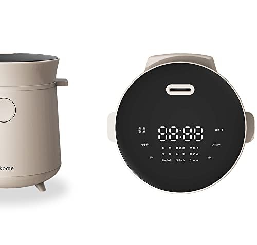 nikome 炊飯器 一人暮らし 2合 小型 コンパクト 多機能 炊飯ジャー マルチライスクッカー VT-MRC (チャコールグレー)の通販は