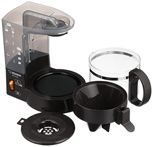 象印 コーヒーメーカー 4杯用 ガラス容器 水タンク固定式 ペーパーフィルター 珈琲通 0.54L ブラウン EC-TC40-TA