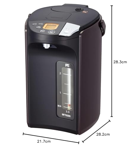 タイガー魔法瓶(TIGER) 電気ポット 蒸気レス VE 電気 まほうびん とく子さん 2.2L ブラウン PIS-A221-T