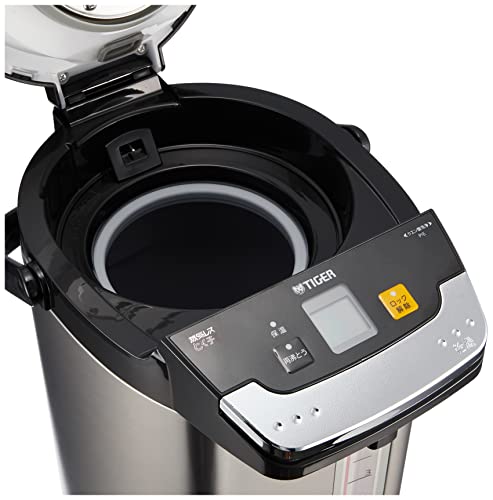 タイガー魔法瓶(TIGER) 電気ポット 蒸気レス 節電VE保温 まほうびん構造 6つの安心・安全構造 とく子さん 大容量 5.0L ブラック PIE-A501K