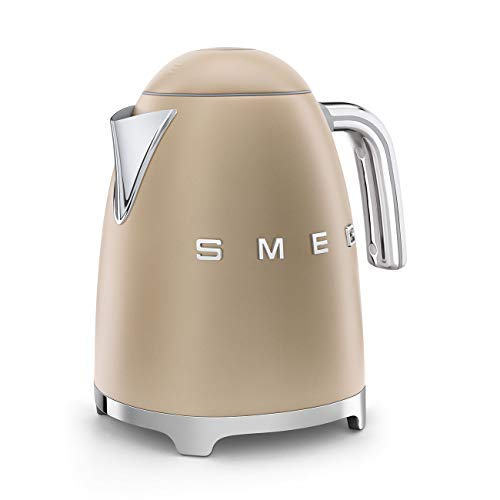 日本正規品SMEG スメッグ 電気ケトル (1.7L) (シャンパンマット)