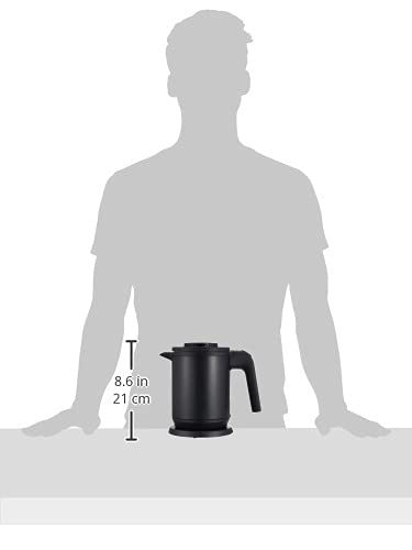 タイガー魔法瓶(TIGER) 電気ケトル 湯沸かし ステンレス わく子 0.8L 転倒お湯漏れ防止 カラ炊き防止 蒸気レス マットブラック PCK-A080KM