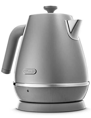 DeLonghi(デロンギ) De'Longhi電気ケトル ディスティンタ・ペルラ KBIN1200J-S ステンレス 1.0L 見やすい水量計 異物混入防止フィルタ 空だき防止機能 簡単お手入れ [シルバー] ファミリー登録で3年の通販は