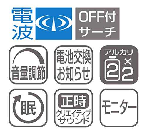 リズム(RHYTHM) 掛け時計 白 36.6x38x6.7cm 電波時計 18曲 メロディ