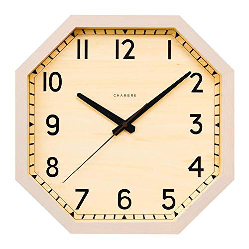 インターゼロ CHAMBRE OCTAGON CLOCK 掛け時計 CH-054GY グレイ w282×h282×d45mm