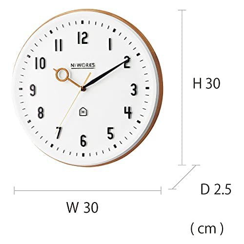 INTERFORM INC. インターフォルム掛け時計 Kemppi ケンピ 北欧 ナチュラル シンプル インテリア 見やすい ウッドフレーム CL-3931