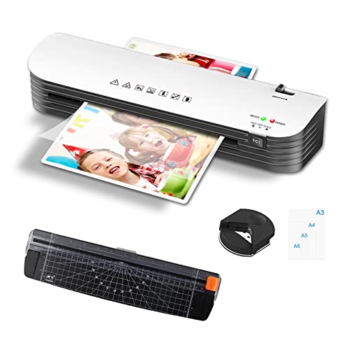 ラミネーター 本体 a32023年改良版 A3/A4対応ラミネート機 軽量 静か 波打ち防止 気泡なし ラミネートフィルム 12枚付き 裁断機 角取り付属 コンパクト ABS機能 2分間ウォームアップ 冷/熱モード付き 2時間連続作業可能の通販は 4,980円