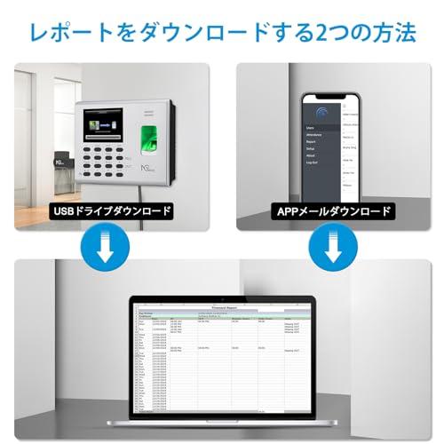 【新品】‎NGTeco NG-K4 タイムレコーダー 指紋認証 日本語 Amazon.co.jp: NGTeco 指紋認証タイムレコーダー Wi-Fi対応 内蔵