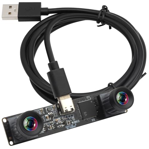 ELP 210fps モノクロ グローバルシャッター USB カメラモジュール デュアルレンズ同期 B/W ウェブカメラ PC 用 800P 120fps Lightburn カメラ USB2.0 OmniVision OV9281 双眼 15,000円