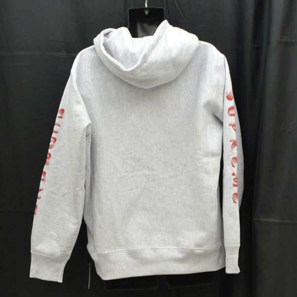 gradient sleeve hooded sweatshirt