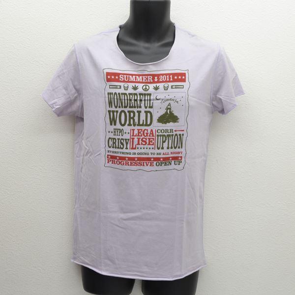 lucien pellat-finet / ルシアンペラフィネ ◆半袖Ｔシャツ/カットソー/プリント/パープル/サイズS メンズ 【古着】 【中古】 の通販は