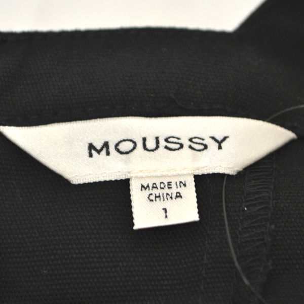 moussy / マウジー ◆ワンピース/半袖/オープンバックドレス/ブラック/サイズ1 010BAH30-6400 レディース 【古着】 【中古】  ｜au PAY マーケット