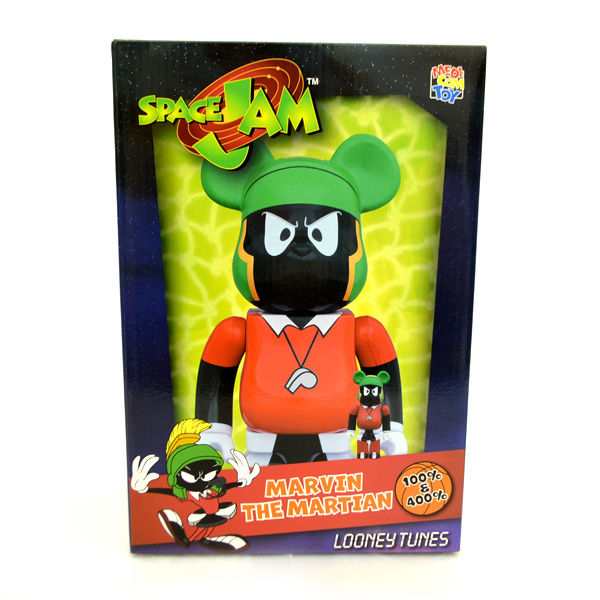 MEDICOMTOY / メディコムトイ ◆BERBRICK MARVIN THE MARTIAN100％&400％/ベアブリック マービー・ザ・マーシャン 趣味雑貨  [0220353940]