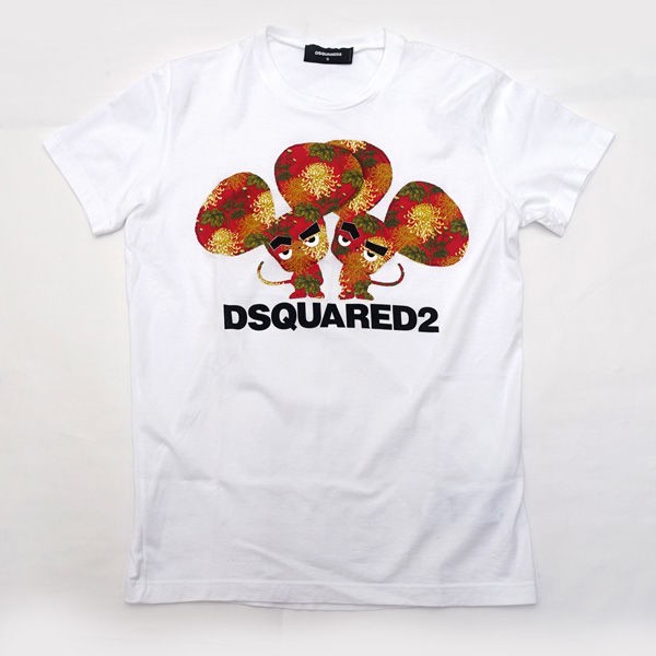 DSQUARED2 / ディースクエアード ◇2020 半袖Tシャツ/ツインプリント