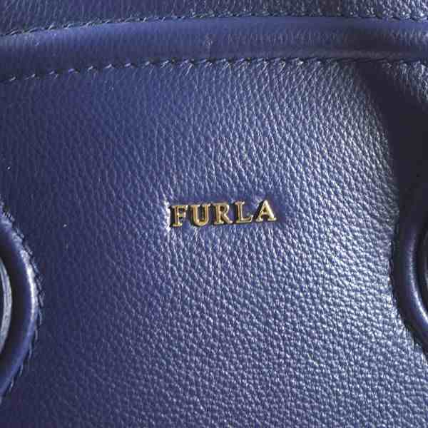 FURLA / フルラ ◇トートバッグ/COLLEGE/カレッジ/レザー/ネイビー ...