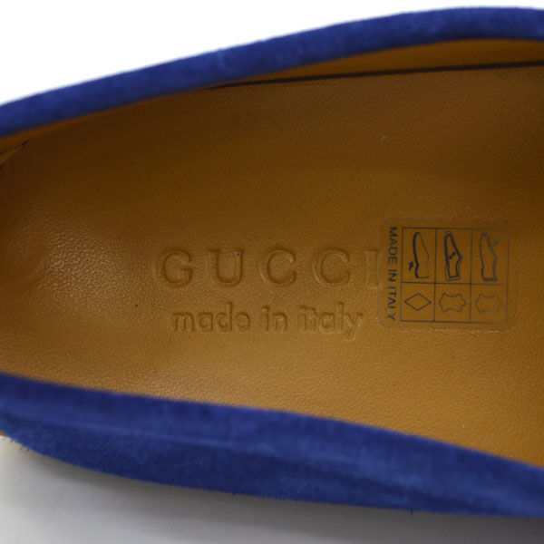 GUCCI / グッチ ◇ローファー ドライビングシューズ スエード ロゴ