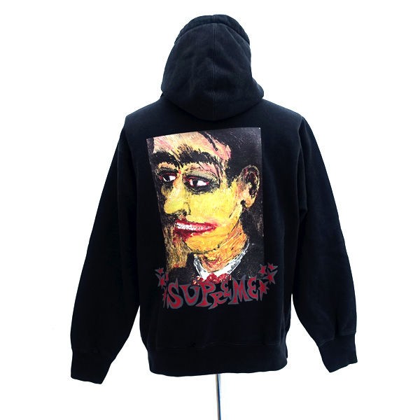 Supreme / シュプリーム ◆Portrait Hooded Sweatshirt/ポートレイト パーカー/ブラック/18AW/サイズM メンズ  【古着】 【中古】｜au PAY マーケット