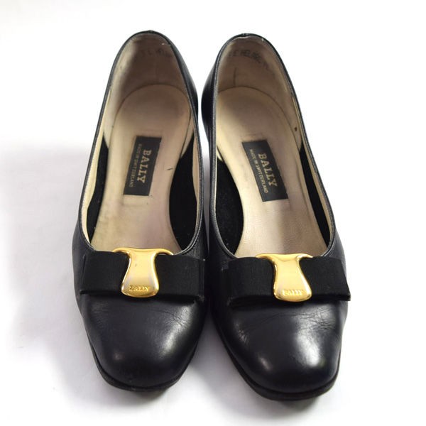 BALLY / バリー ◇パンプス/レザーリボン/ゴールド金具/ブラック/サイズ3 レディース 【靴/クツ/シューズ/SHOES】 【中古】  の通販はau PAY マーケット - アーチェリー | au PAY マーケット－通販サイト